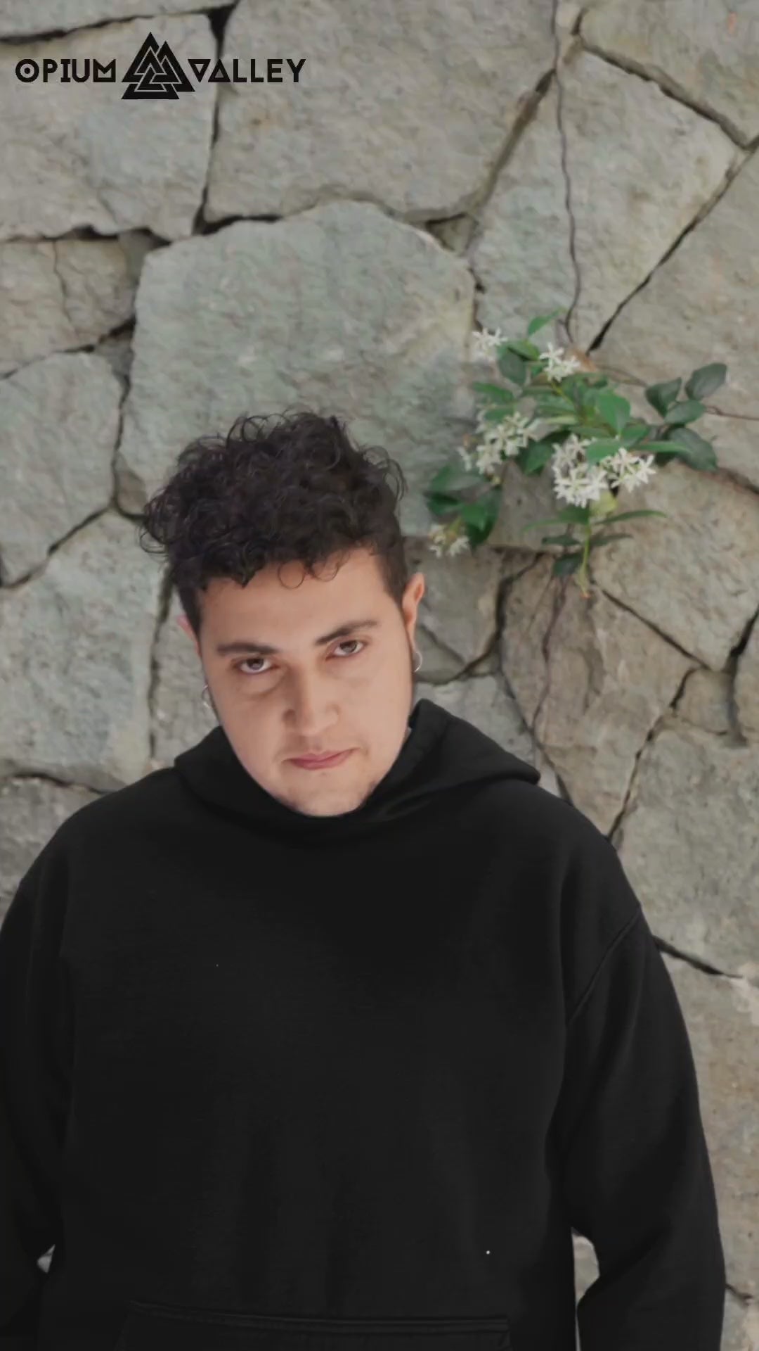 Sleek black oversized hoodie with full sleeves and high neck, made from premium 400 GSM heavyweight cotton blend for ultimate comfort and style