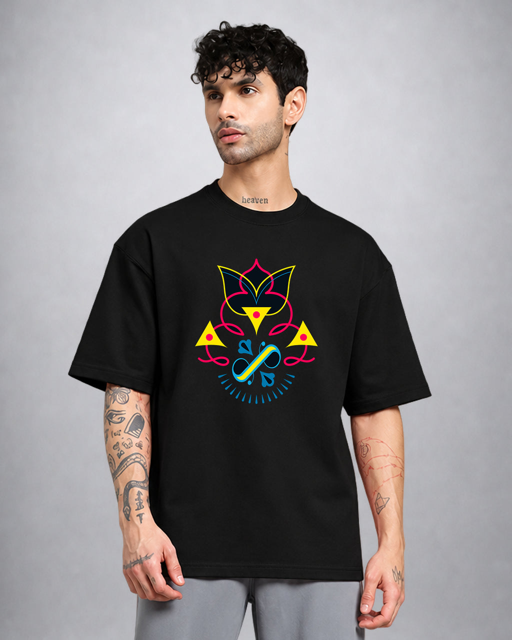 Psy Art psychedelic trippy T-shirt oversized fit by Opium Valley