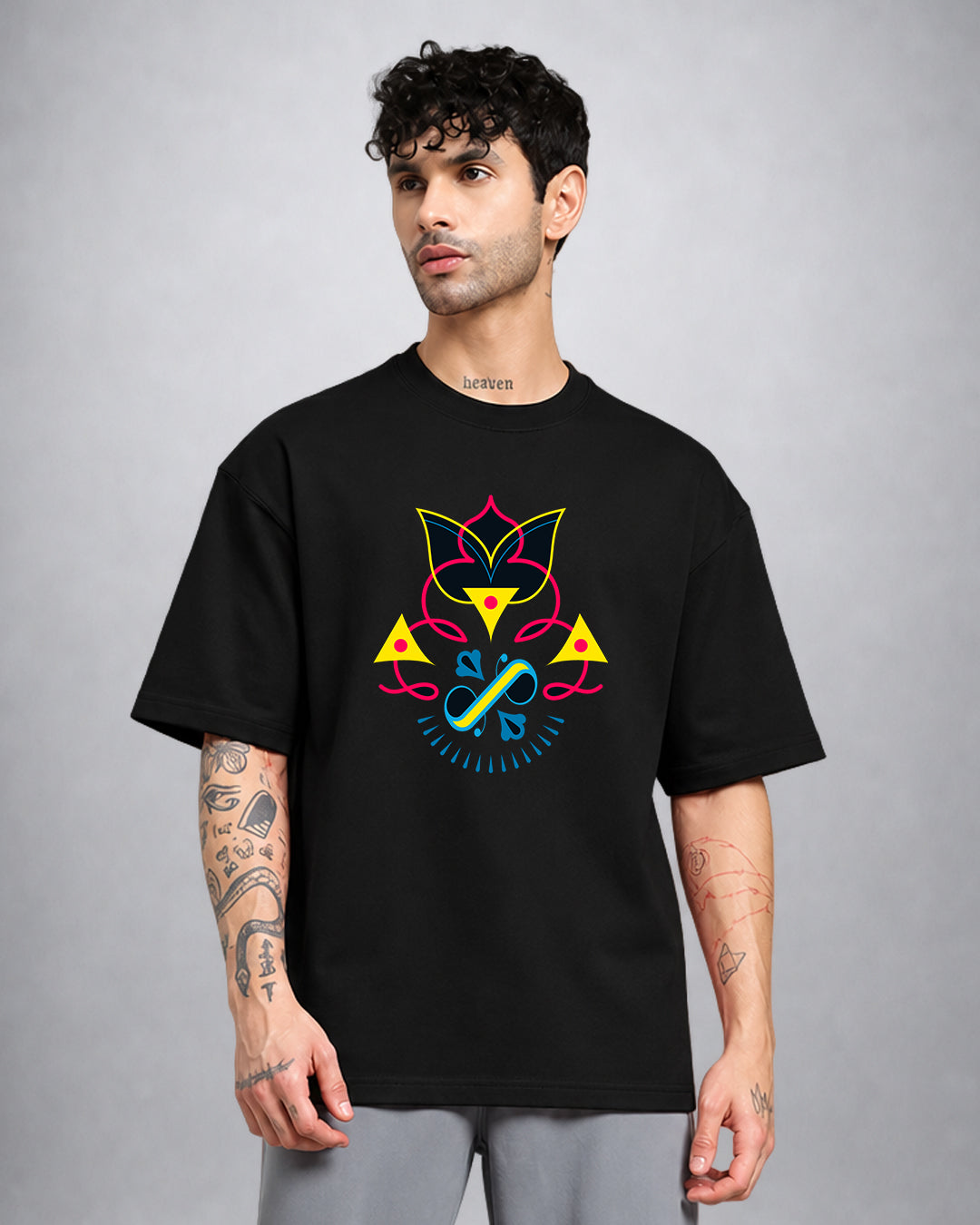 Psy Art psychedelic trippy T-shirt oversized fit by Opium Valley