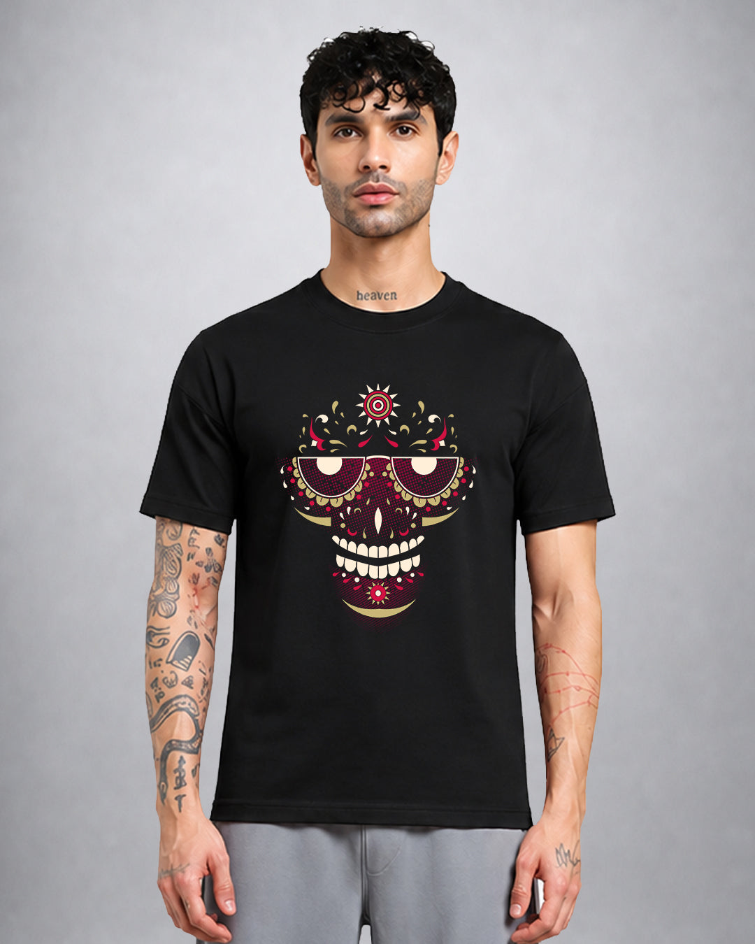 Psy Face trippy T-shirt regular fit by Opium Valley