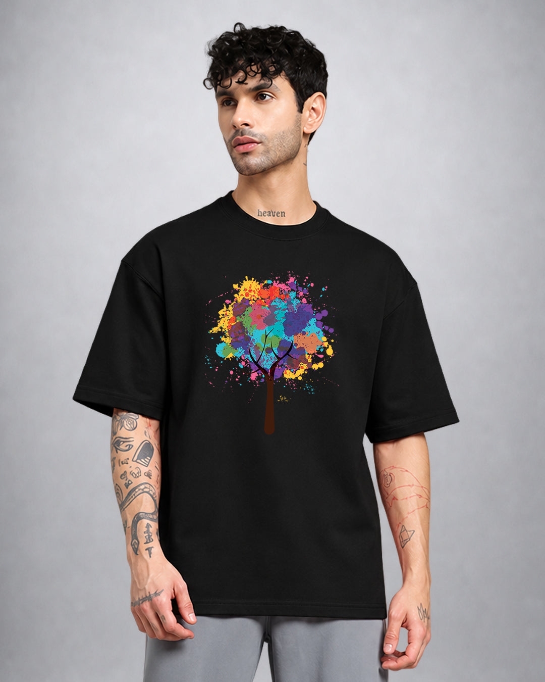Psy Tree psychedelic trippy T-shirt oversized fit by Opium Valley