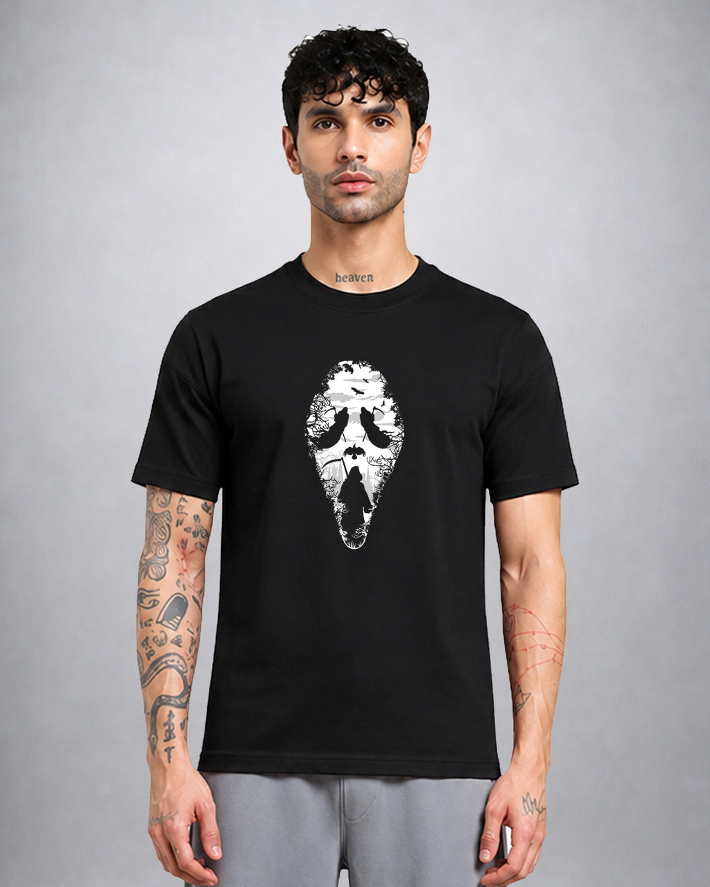 Reaper trippy T-shirt regular fit by Opium Valley