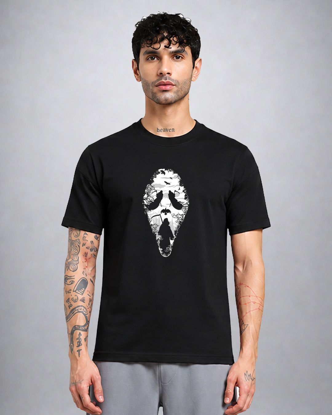 Reaper trippy T-shirt regular fit by Opium Valley