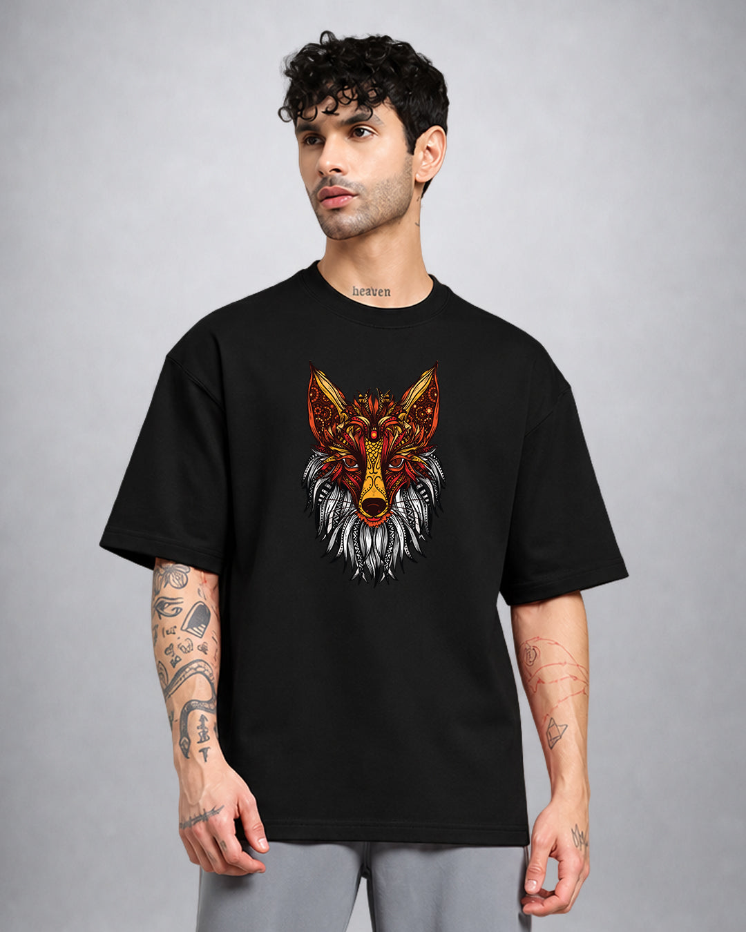 Reynard The Fox trippy T-shirt oversized fit by Opium Valley
