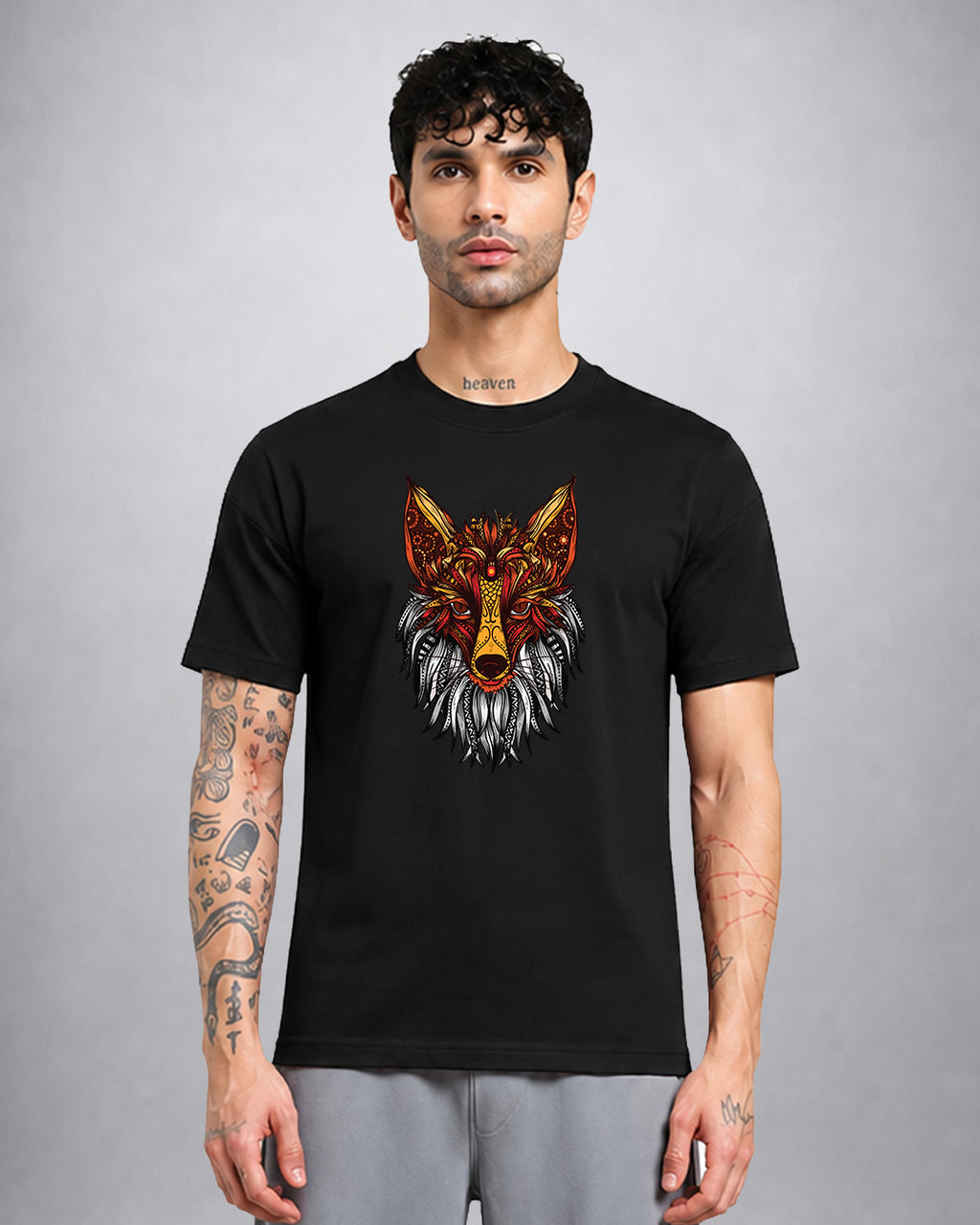 Reynard The Fox trippy T-shirt regular fit by Opium Valley