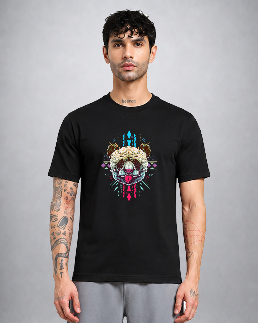 Sacred Panda trippy T-shirt regular fit by Opium Valley