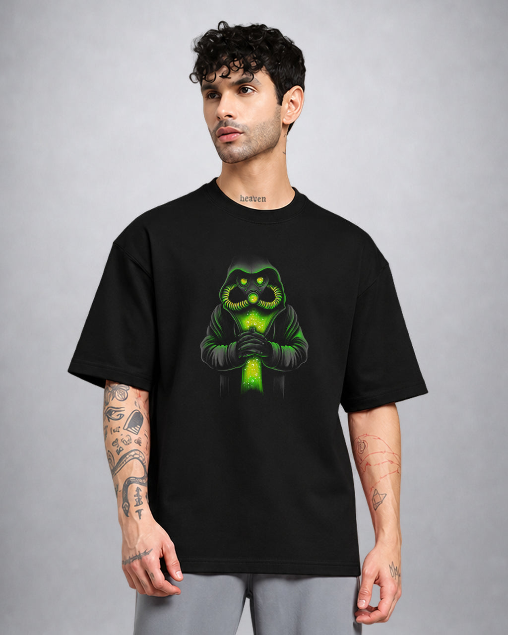 Toxicity trippy T-shirt by Opium Valley in oversized fit
