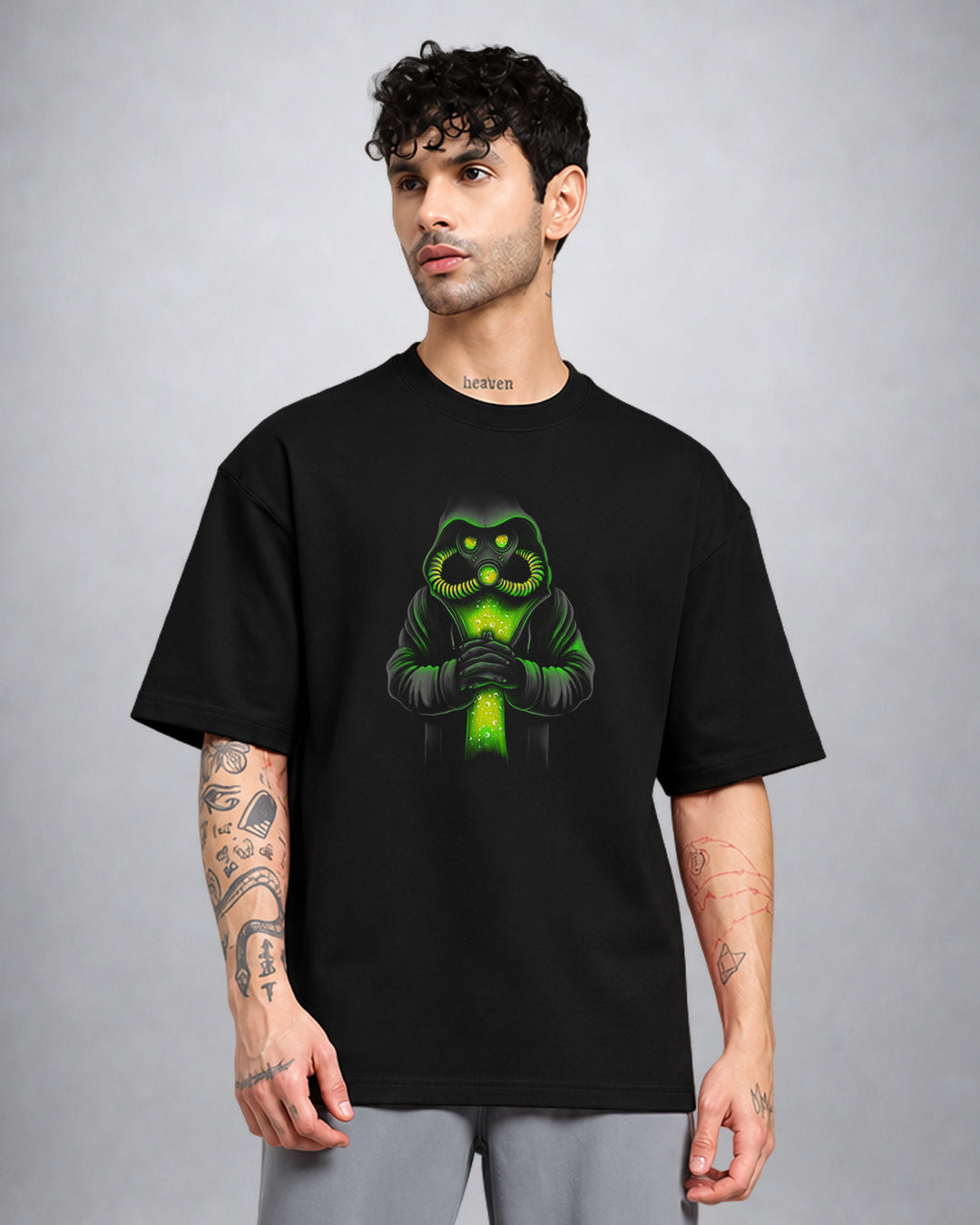 Toxicity trippy T-shirt by Opium Valley in oversized fit