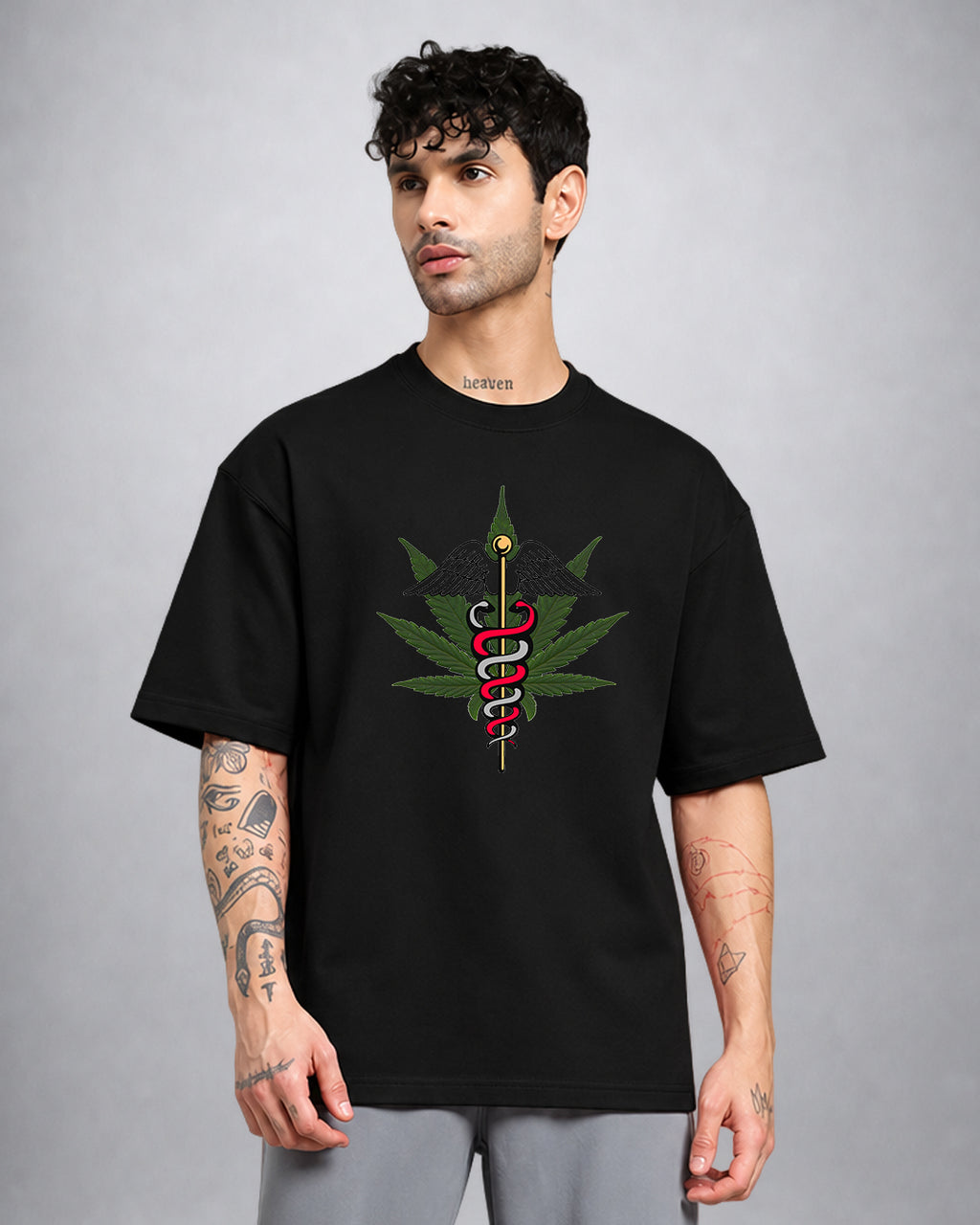 Tree of Life psychedelic trippy T-shirt oversized fit by Opium Valley