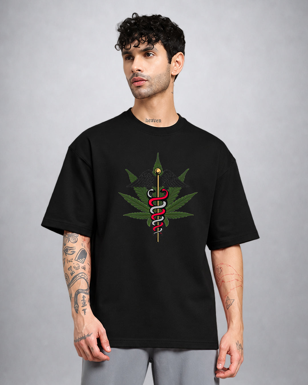 Tree of Life psychedelic trippy T-shirt oversized fit by Opium Valley