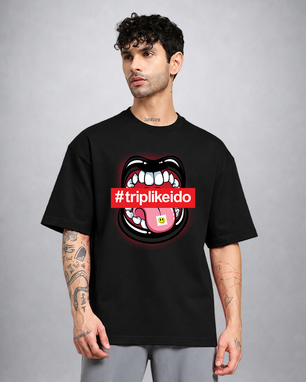 Tripping psychedelic trippy T-shirt oversized fit by Opium Valley
