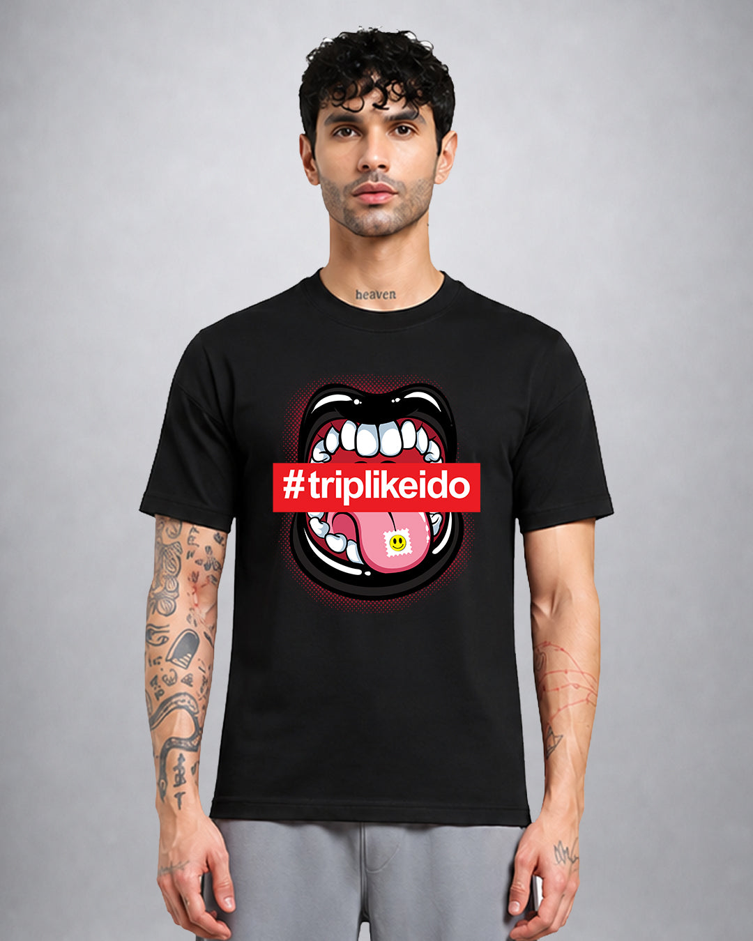 Tripping psychedelic trippy T-shirt regular fit by Opium Valley