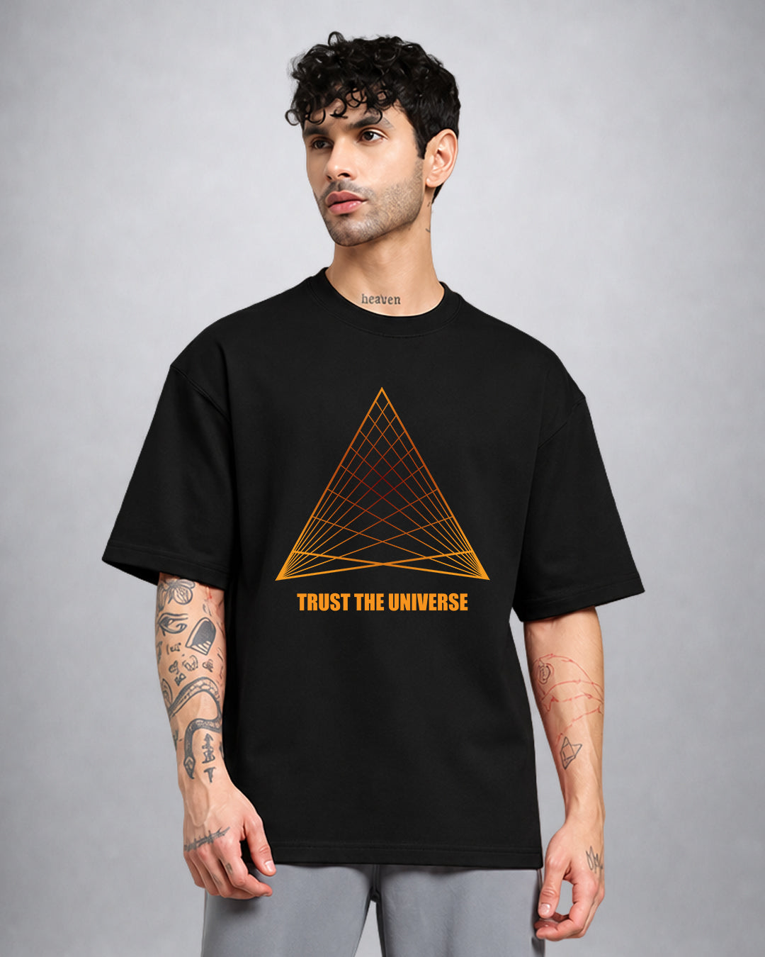 Universe psychedelic trippy T-shirt oversized fit by Opium Valley