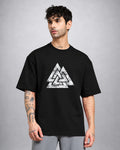 Valknut psychedelic trippy T-shirt oversized fit by Opium Valley