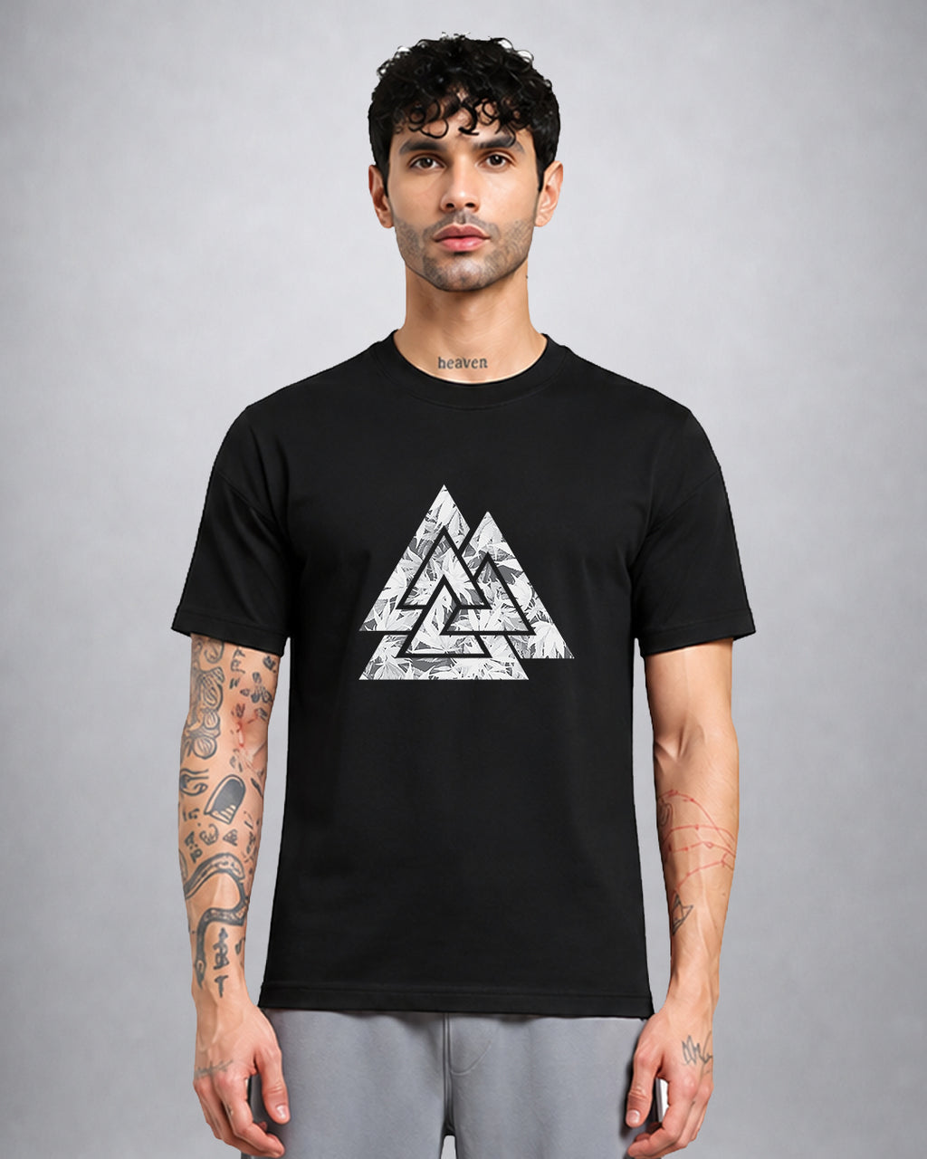 Valknut psychedelic trippy T-shirt regular fit by Opium Valley