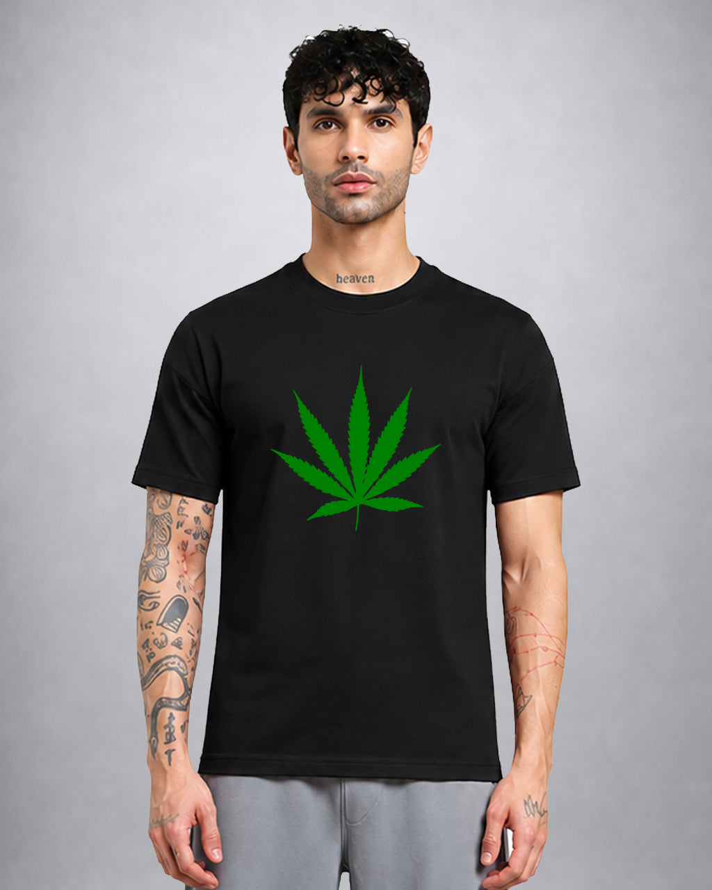 Opium Valley Weed Leaf Trippy T-Shirt regular fit psychedelic streetwear