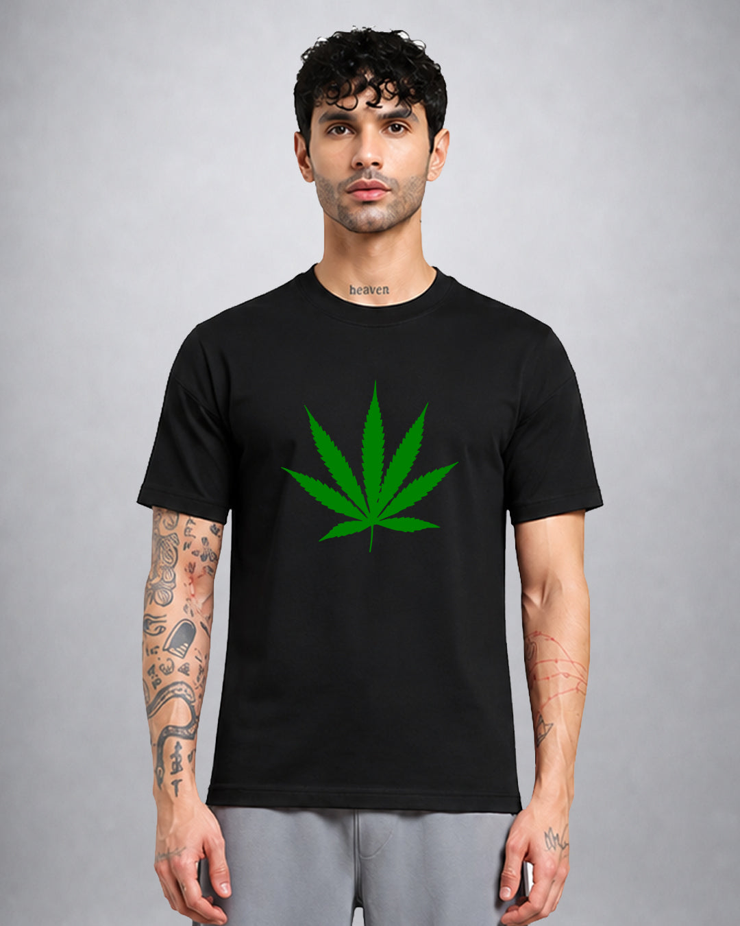 Opium Valley Weed Leaf Trippy T-Shirt regular fit psychedelic streetwear