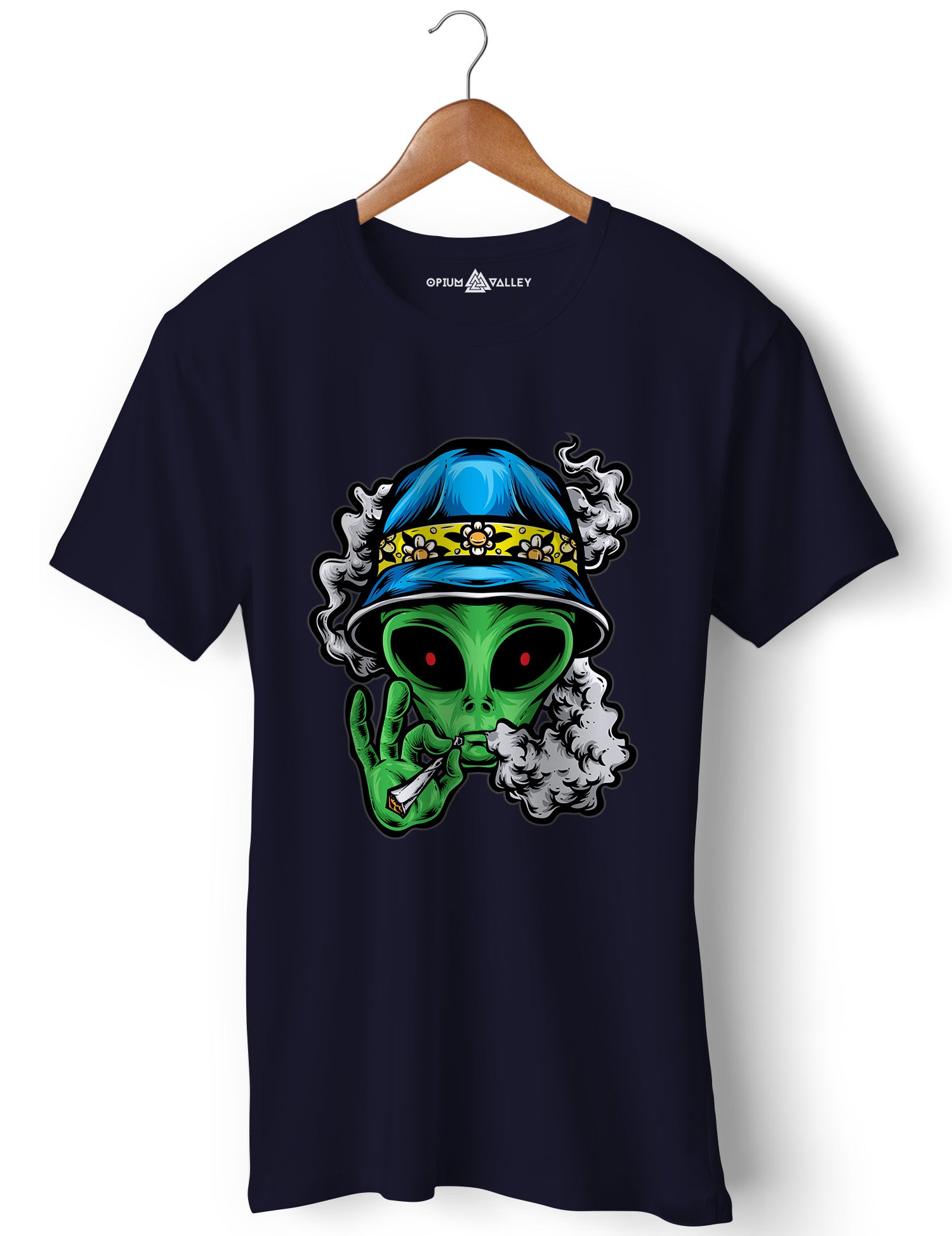 Stoner Alien - Round Neck T-Shirt