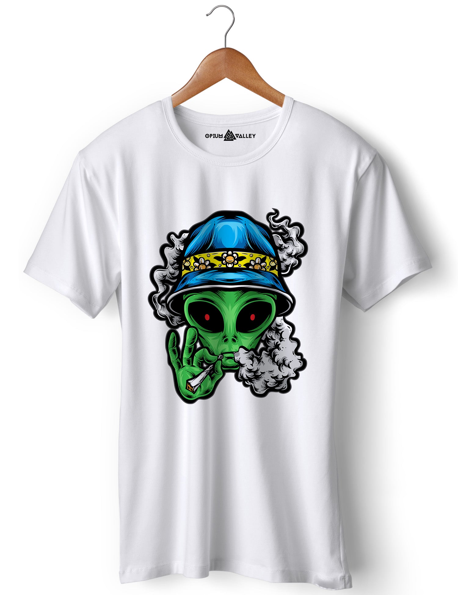 Stoner Alien - Round Neck T-Shirt