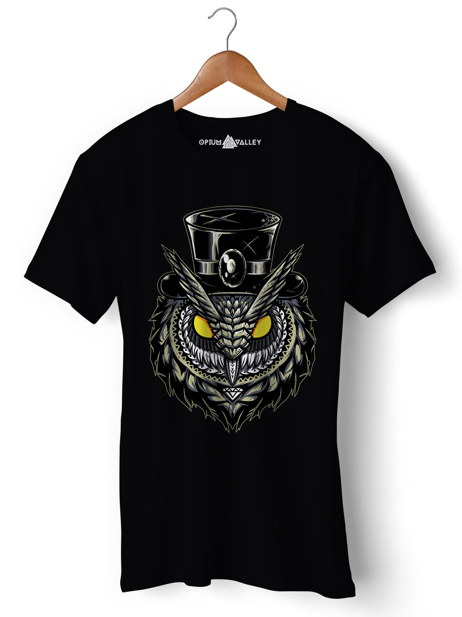 Owl - Round Neck T-Shirt