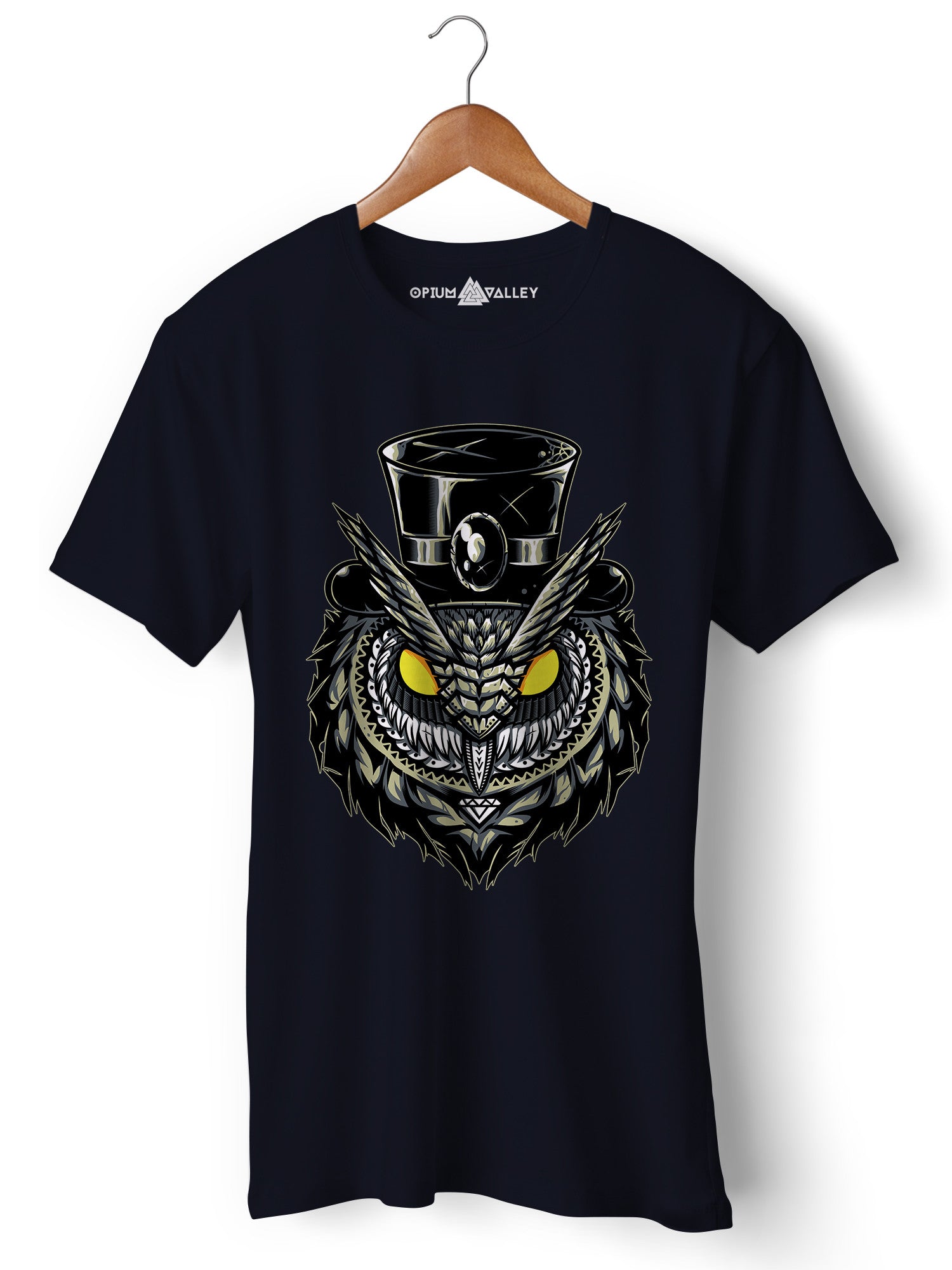 Owl - Round Neck T-Shirt - Opium Valley