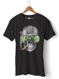 Skull Weed - Round Neck T-Shirt - Opium Valley