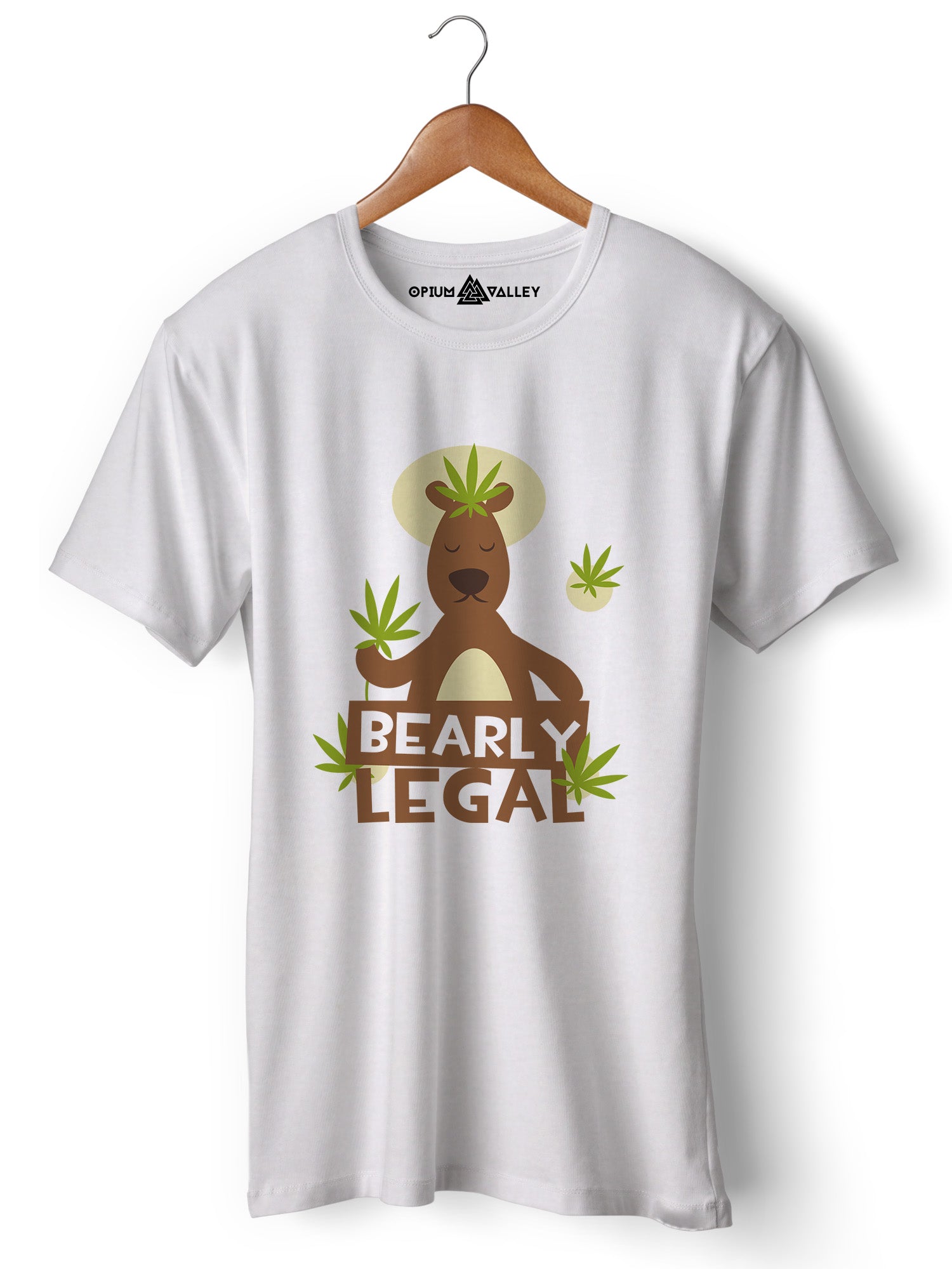 Bearly Legal - Round Neck T-Shirt - Opium Valley