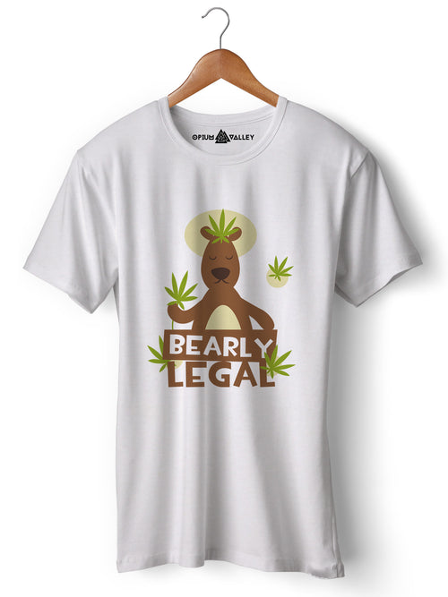 Bearly Legal - Round Neck T-Shirt - Opium Valley