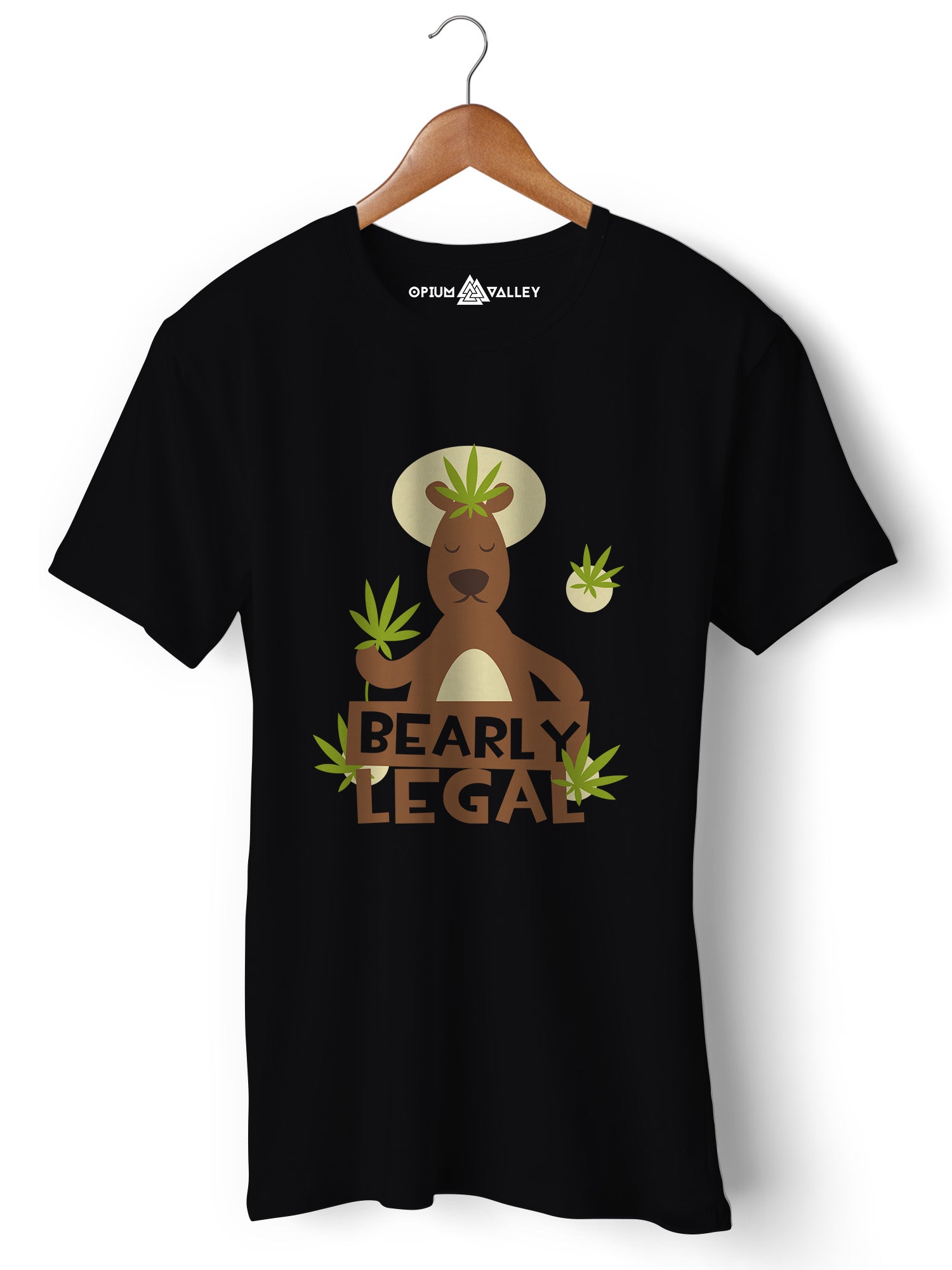 Bearly Legal - Round Neck T-Shirt - Opium Valley