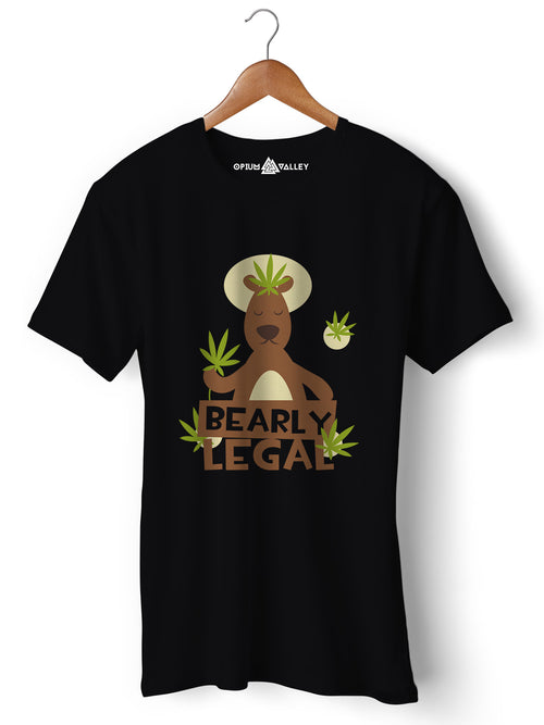 Bearly Legal - Round Neck T-Shirt - Opium Valley