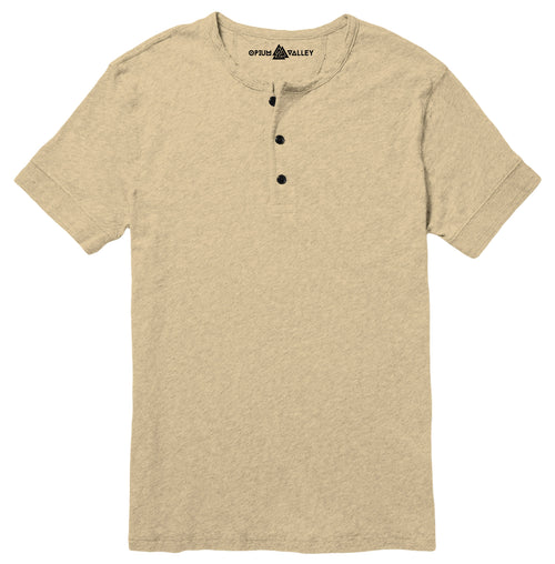 Beige - Henley T-Shirt - Opium Valley