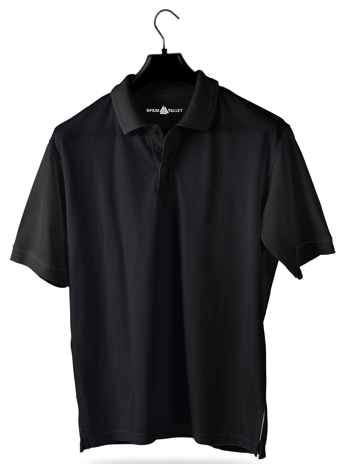 Black- Polo T-shirt - Opium Valley