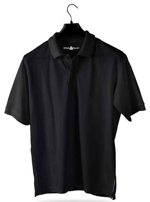 Black- Polo T-shirt - Opium Valley