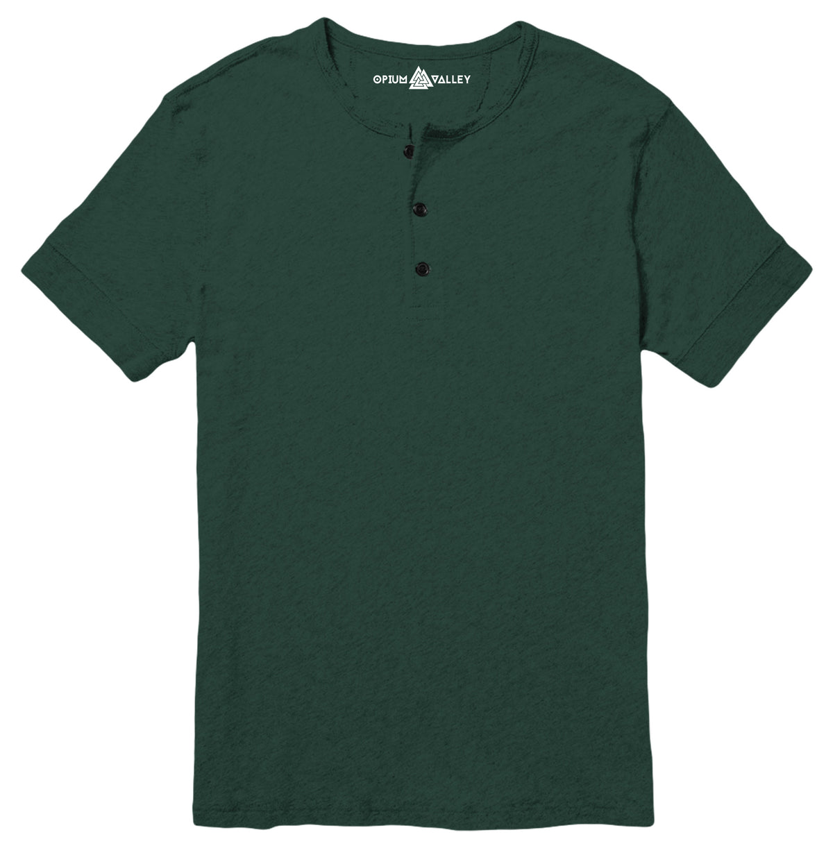 Bottle Green - Henley T-Shirt - Opium Valley