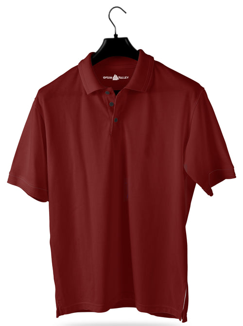 Burgandy- Polo T-shirt - Opium Valley