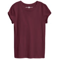 Burgandy - Round Neck T-Shirt For Women - Opium Valley