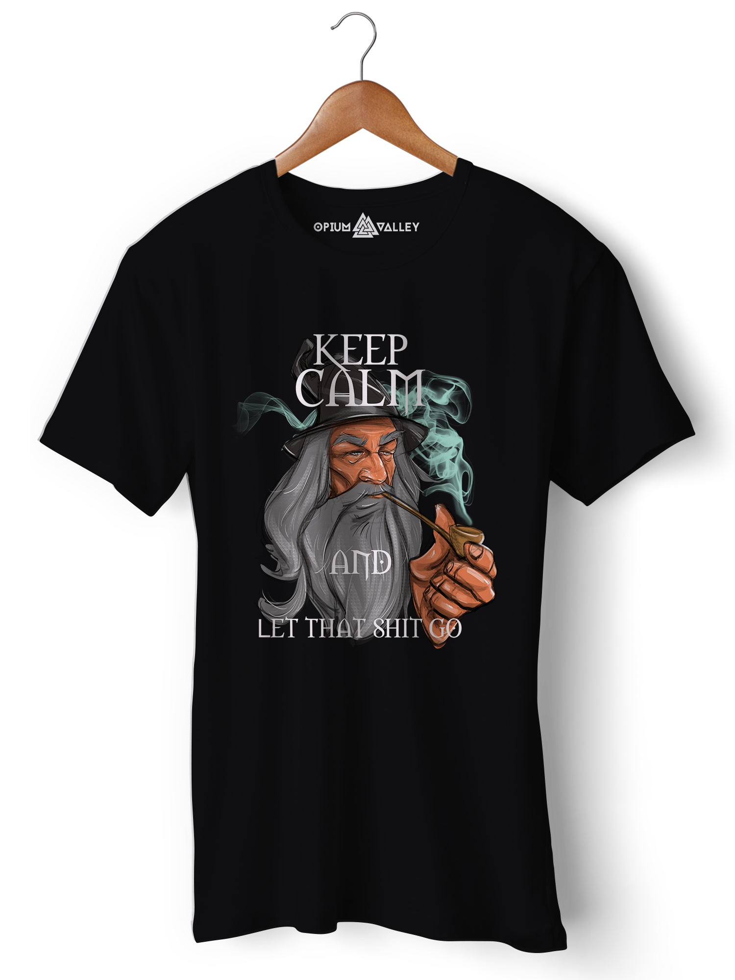 Let That Shit Go - Round Neck T-Shirt - Opium Valley