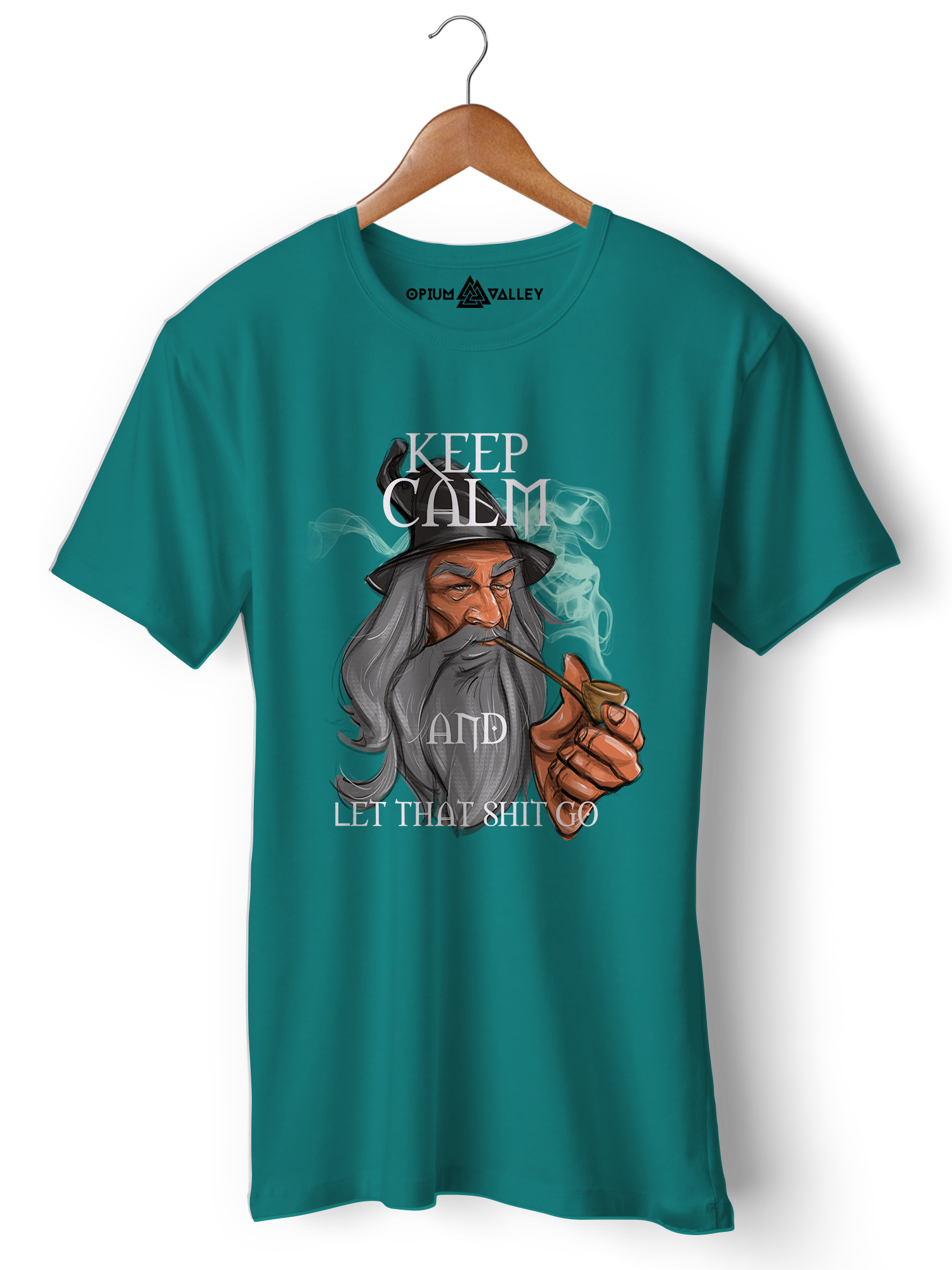 Let That Shit Go - Round Neck T-Shirt - Opium Valley
