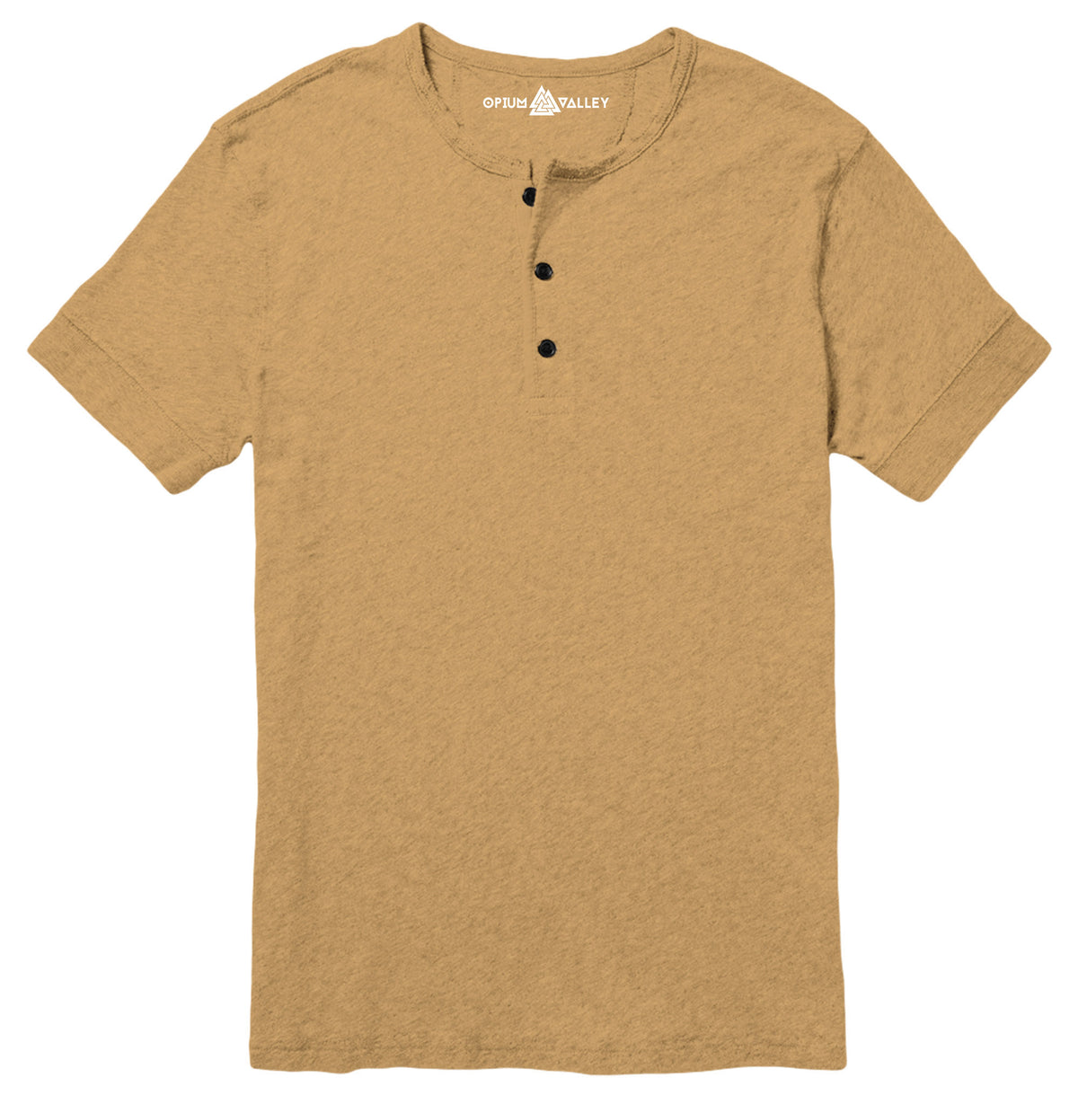 Camel brown - Henley T-Shirt - Opium Valley