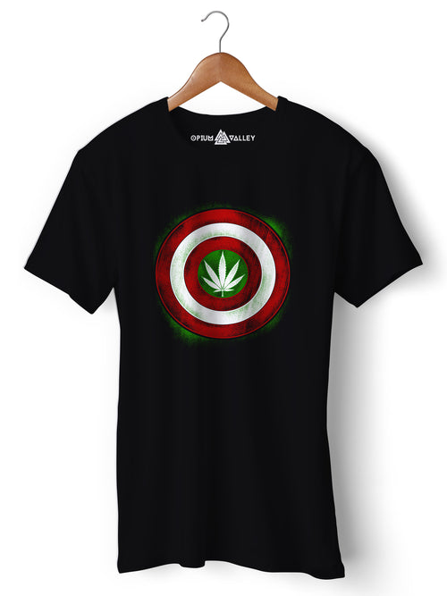 Captain Kush - Round Neck T-Shirt - Opium Valley
