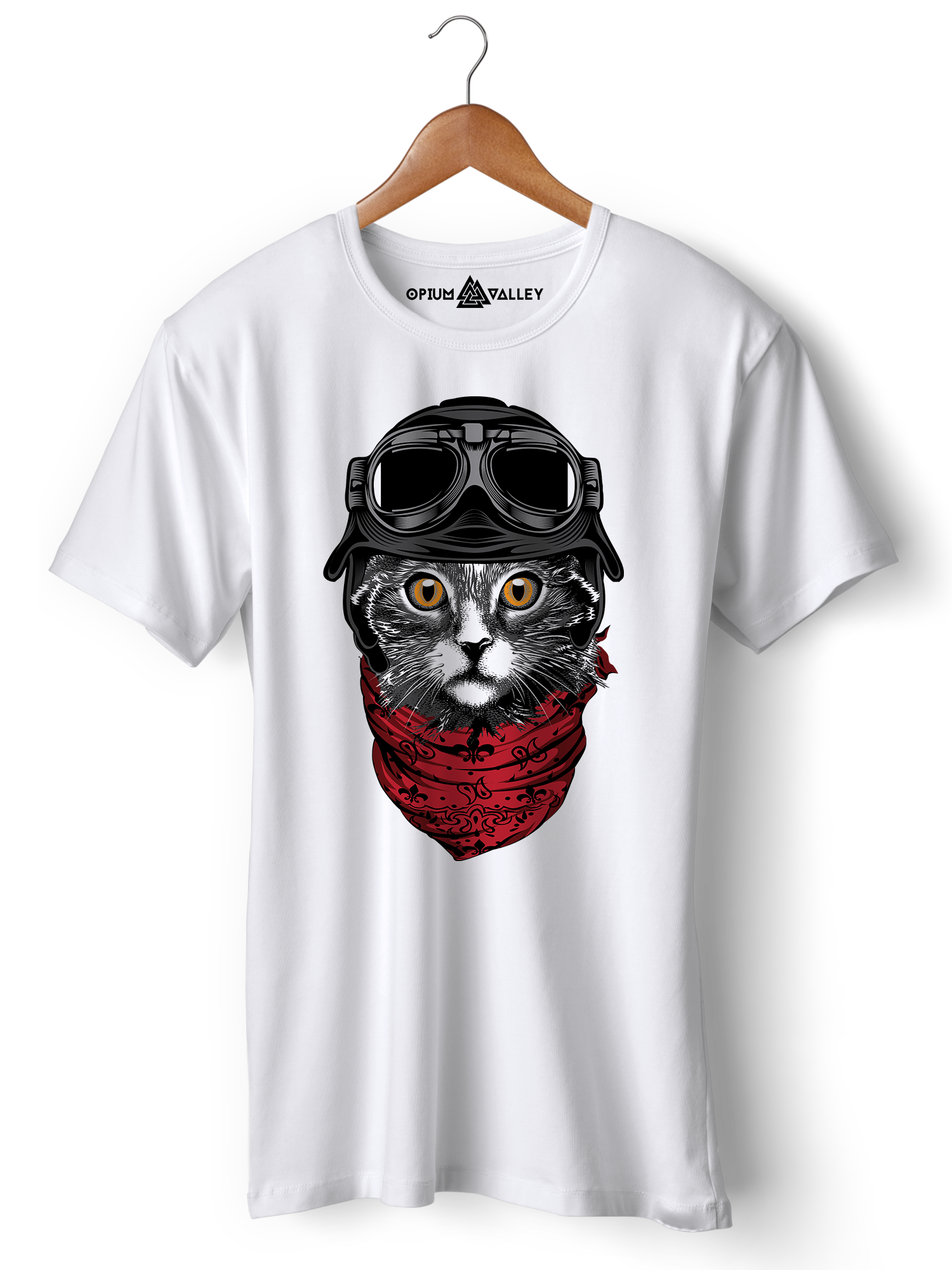 Cat In The Hat - Round Neck T-Shirt - Opium Valley