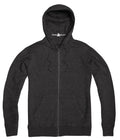 Charcoal Melange- Zipper Hoodie - Opium Valley