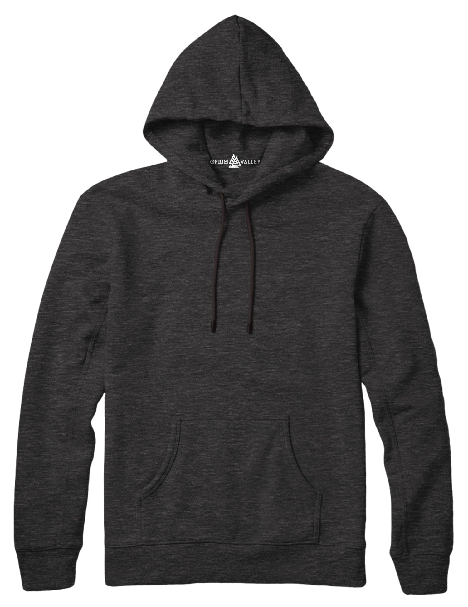 Charcoal Melange- Hoodie - Opium Valley