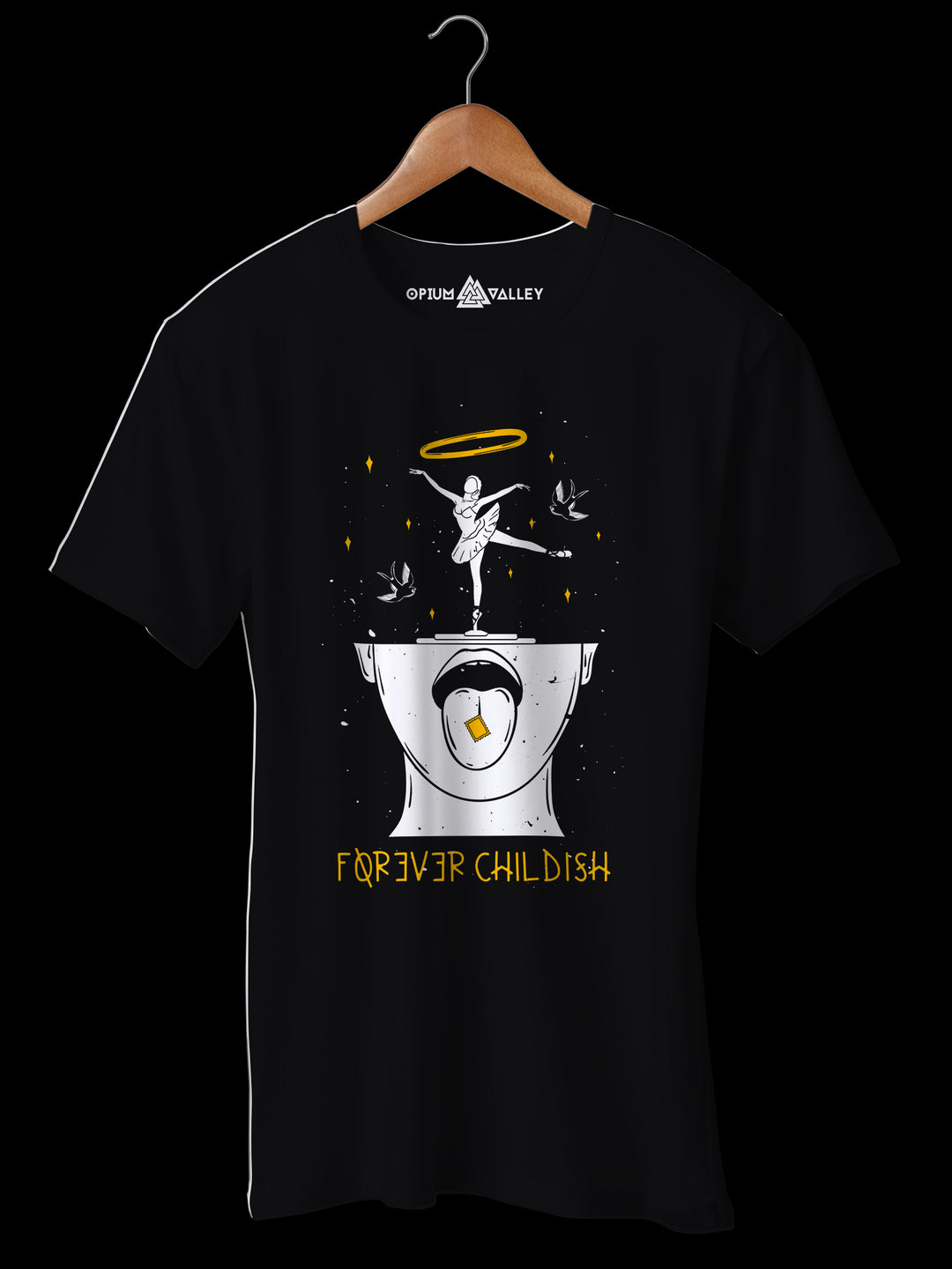 The Hippie Kid - Round Neck T-Shirt - Opium Valley