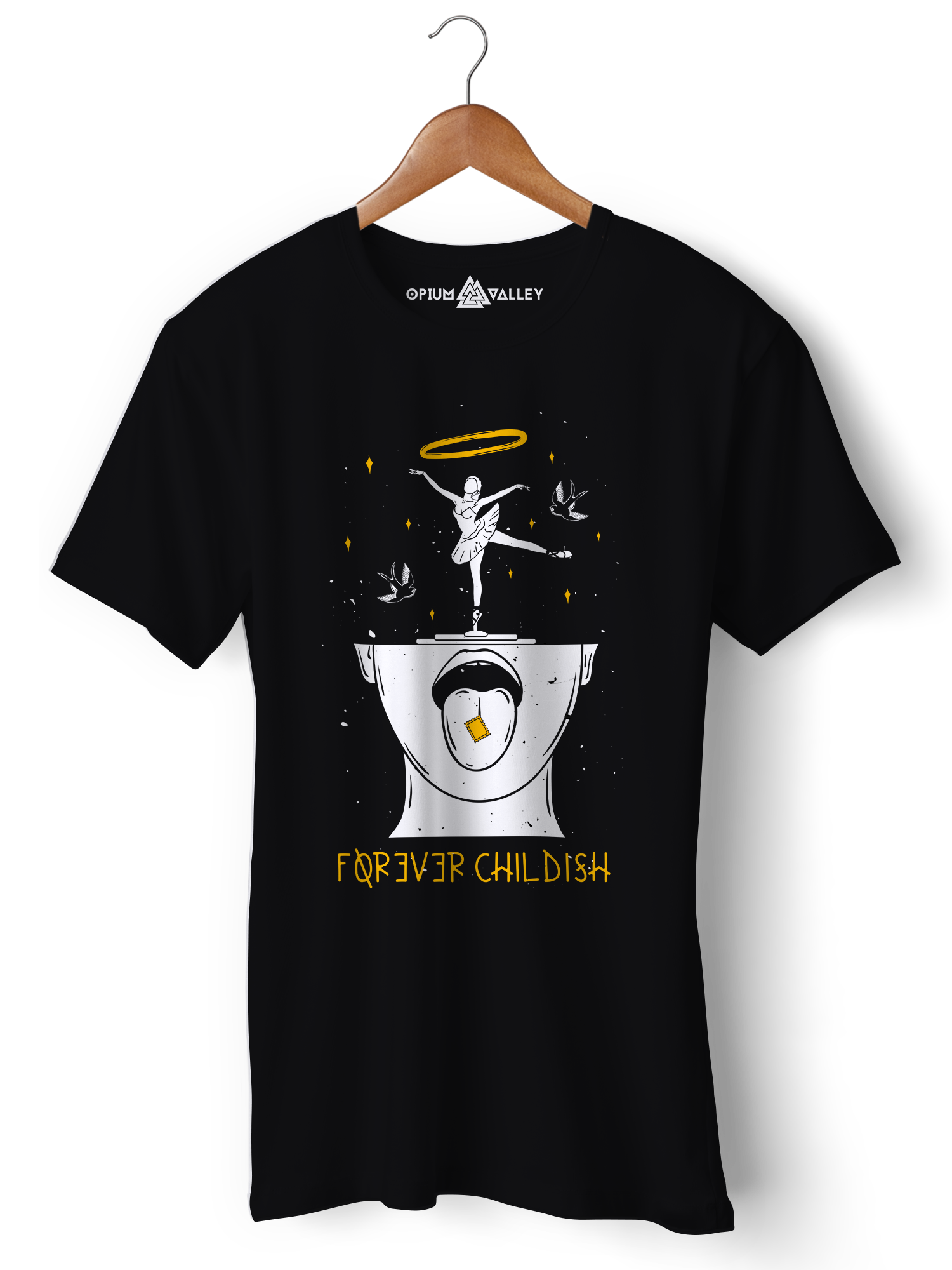The Hippie Kid - Round Neck T-Shirt - Opium Valley