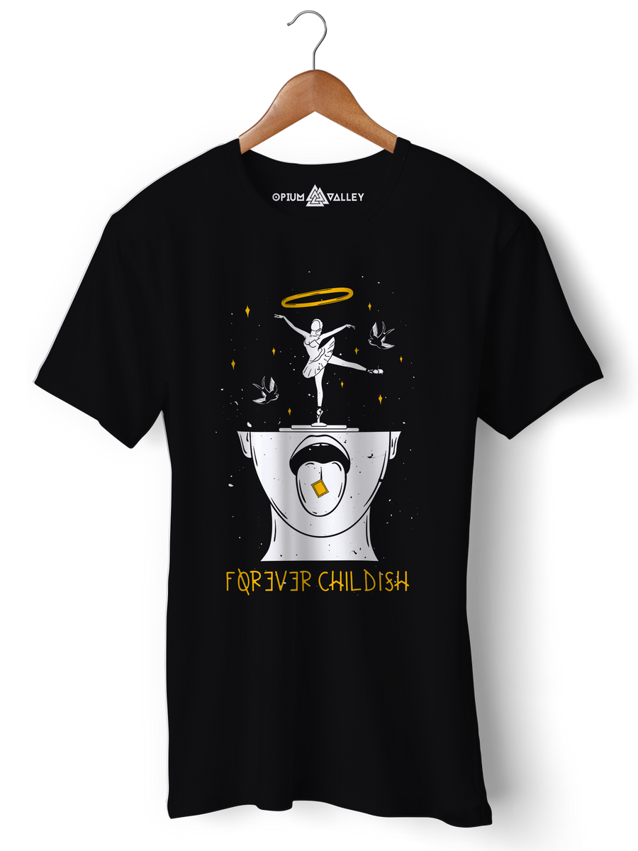 The Hippie Kid - Round Neck T-Shirt