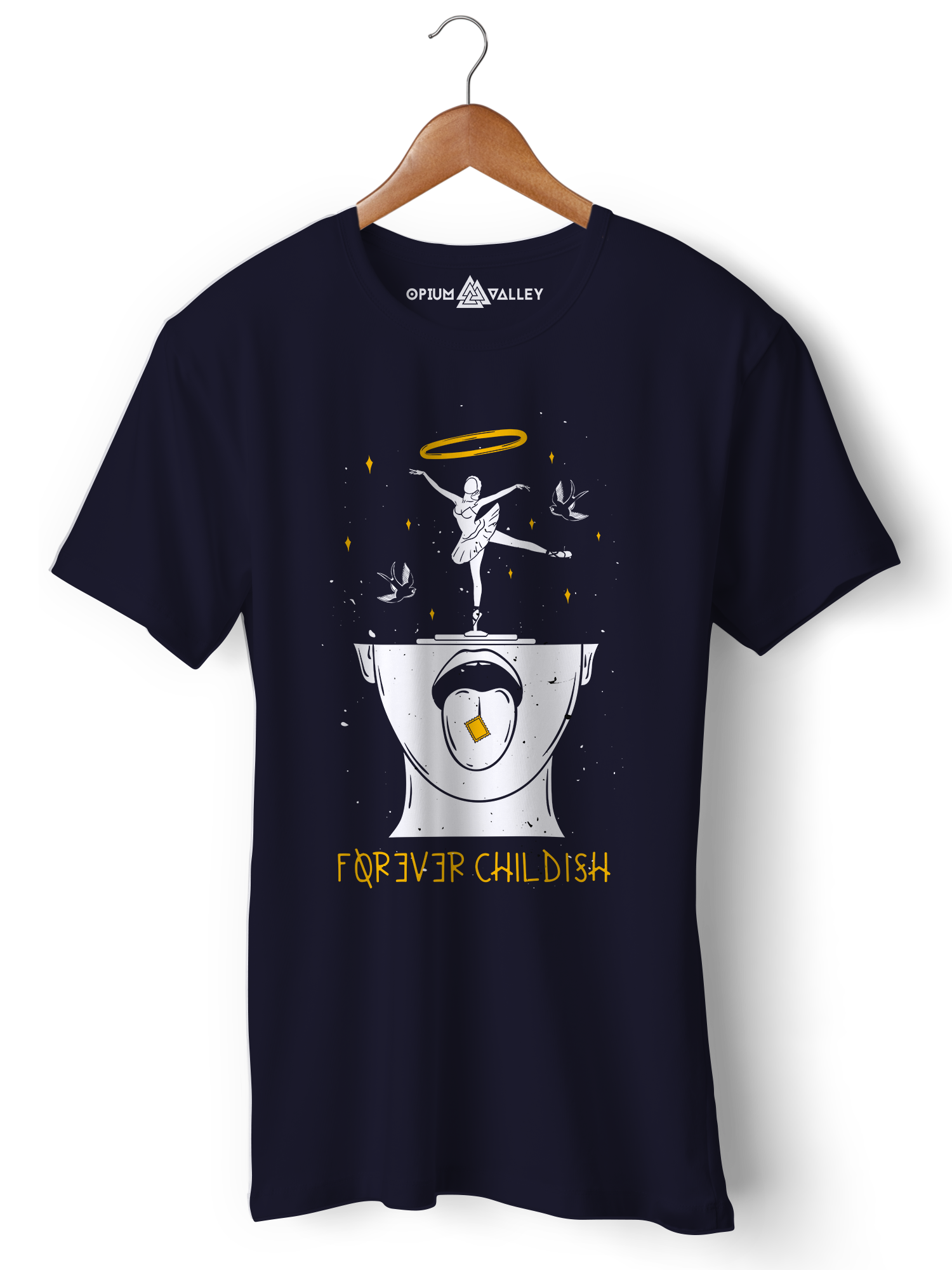 The Hippie Kid - Round Neck T-Shirt - Opium Valley