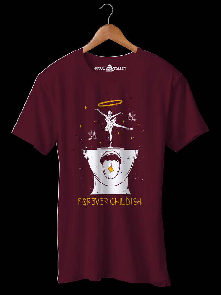 The Hippie Kid - Round Neck T-Shirt - Opium Valley
