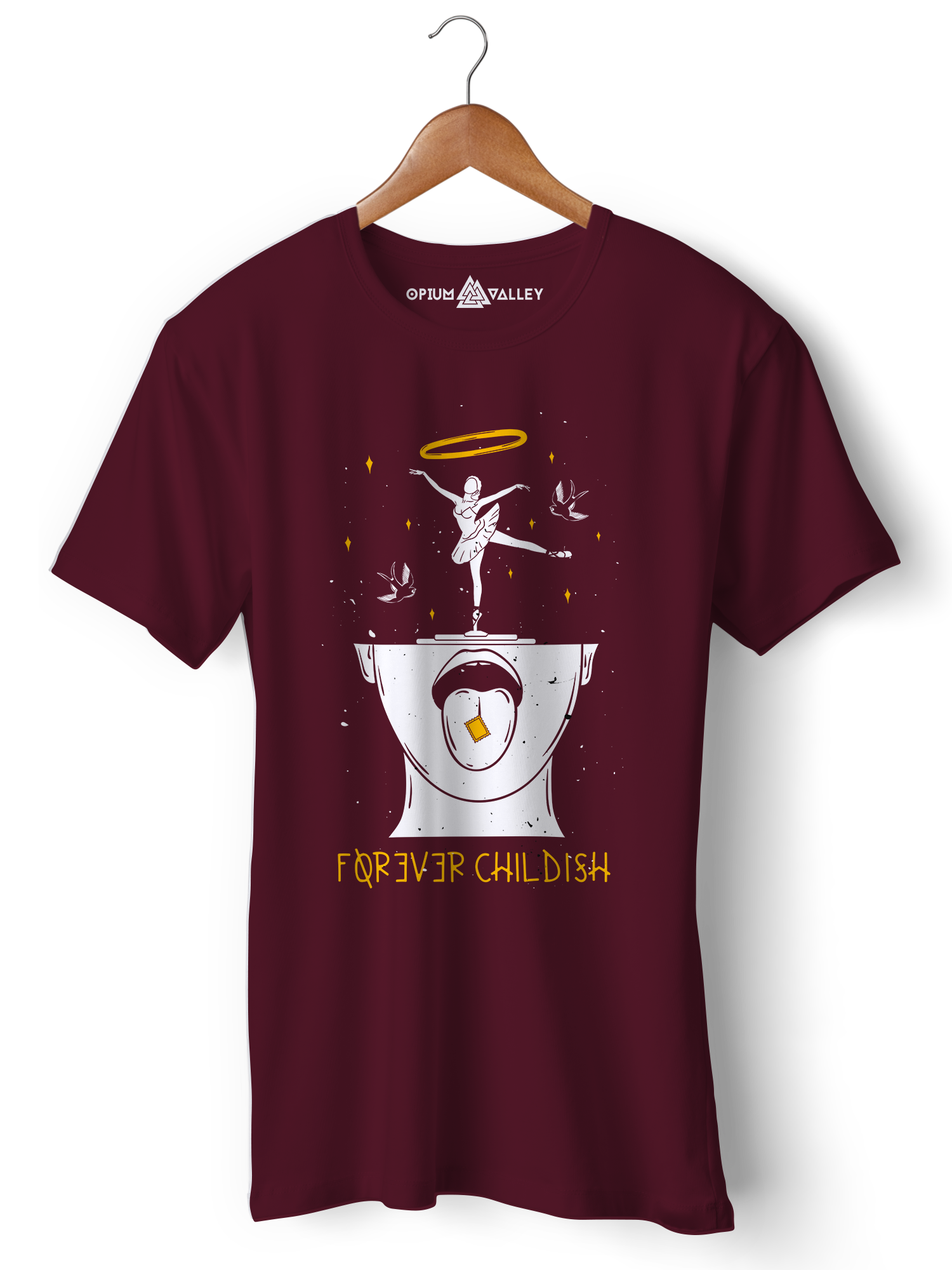 The Hippie Kid - Round Neck T-Shirt - Opium Valley