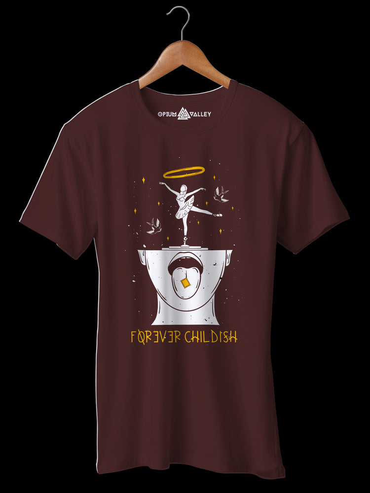 The Hippie Kid - Round Neck T-Shirt - Opium Valley